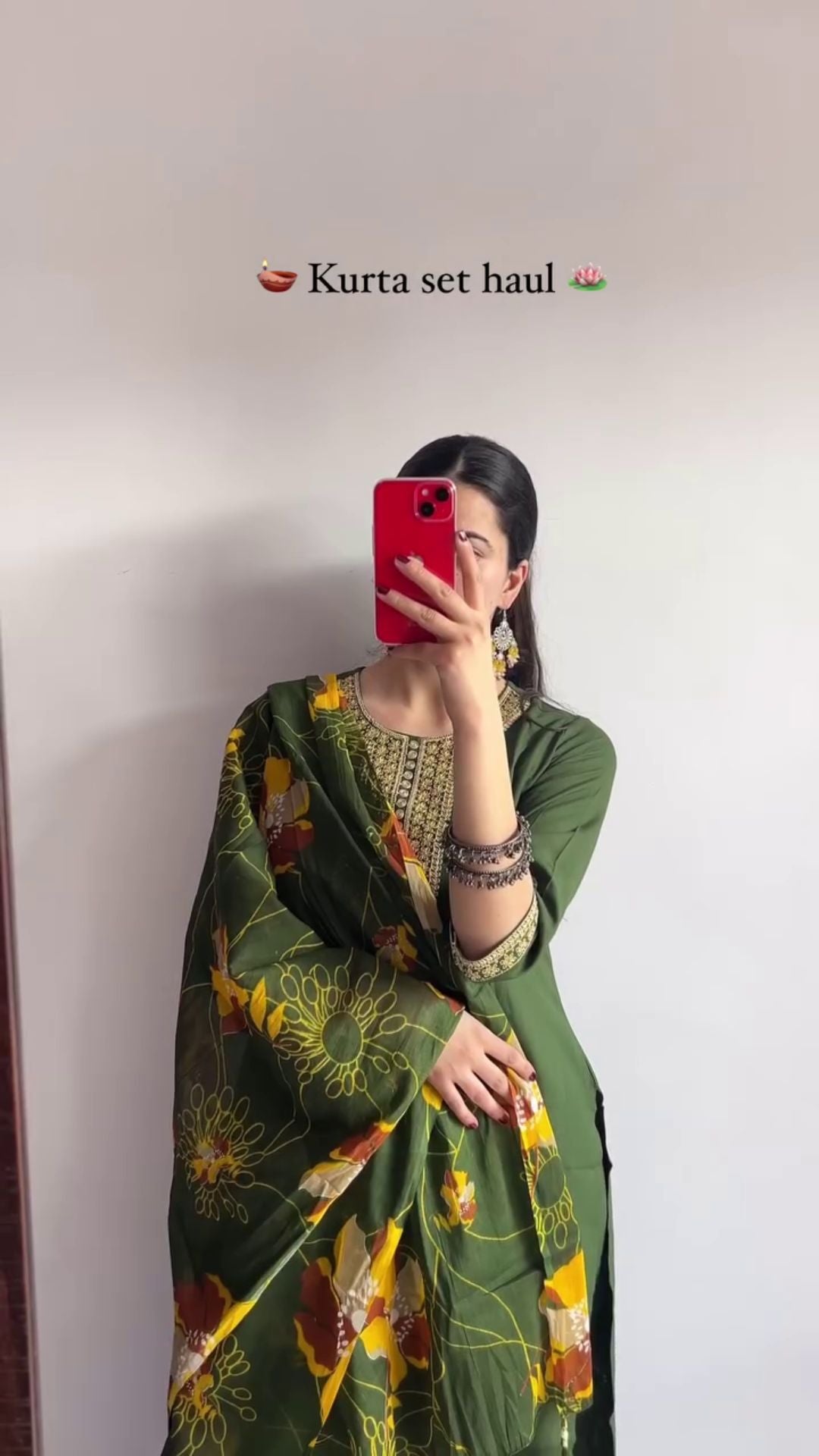 Festive Sp New Arrival Georgette Green Floral Dress