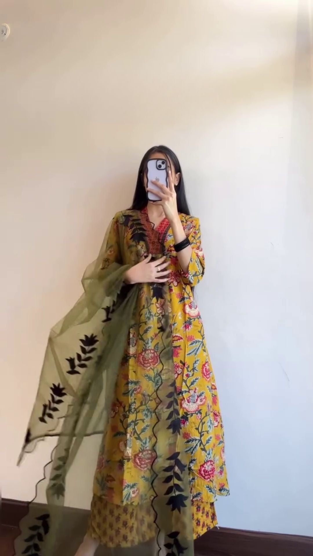 Festive Sp Festive Arrival Georgette Yellow Floral Dress