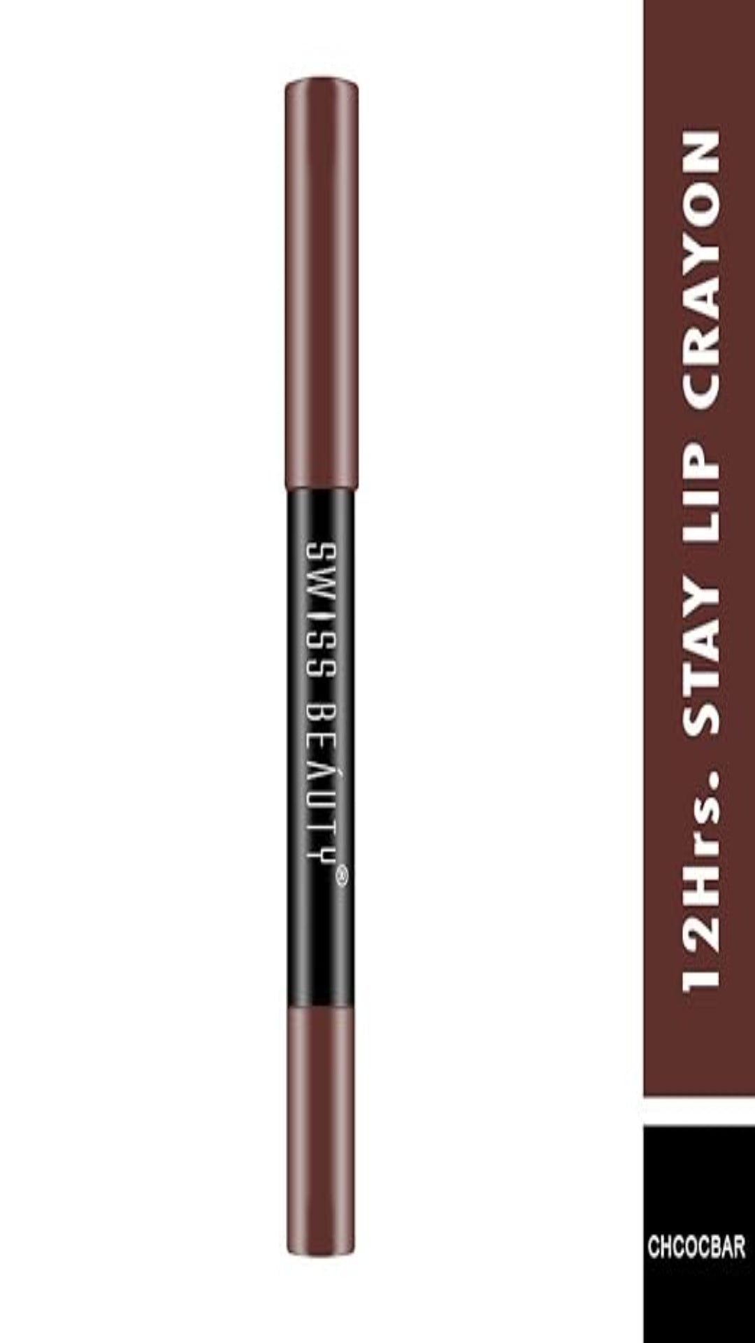 Dhamakaa Exclusive Sale Swiss Beauty 12 Hrs. Stay Matte Lip Crayon Chocobar 1(8JL)