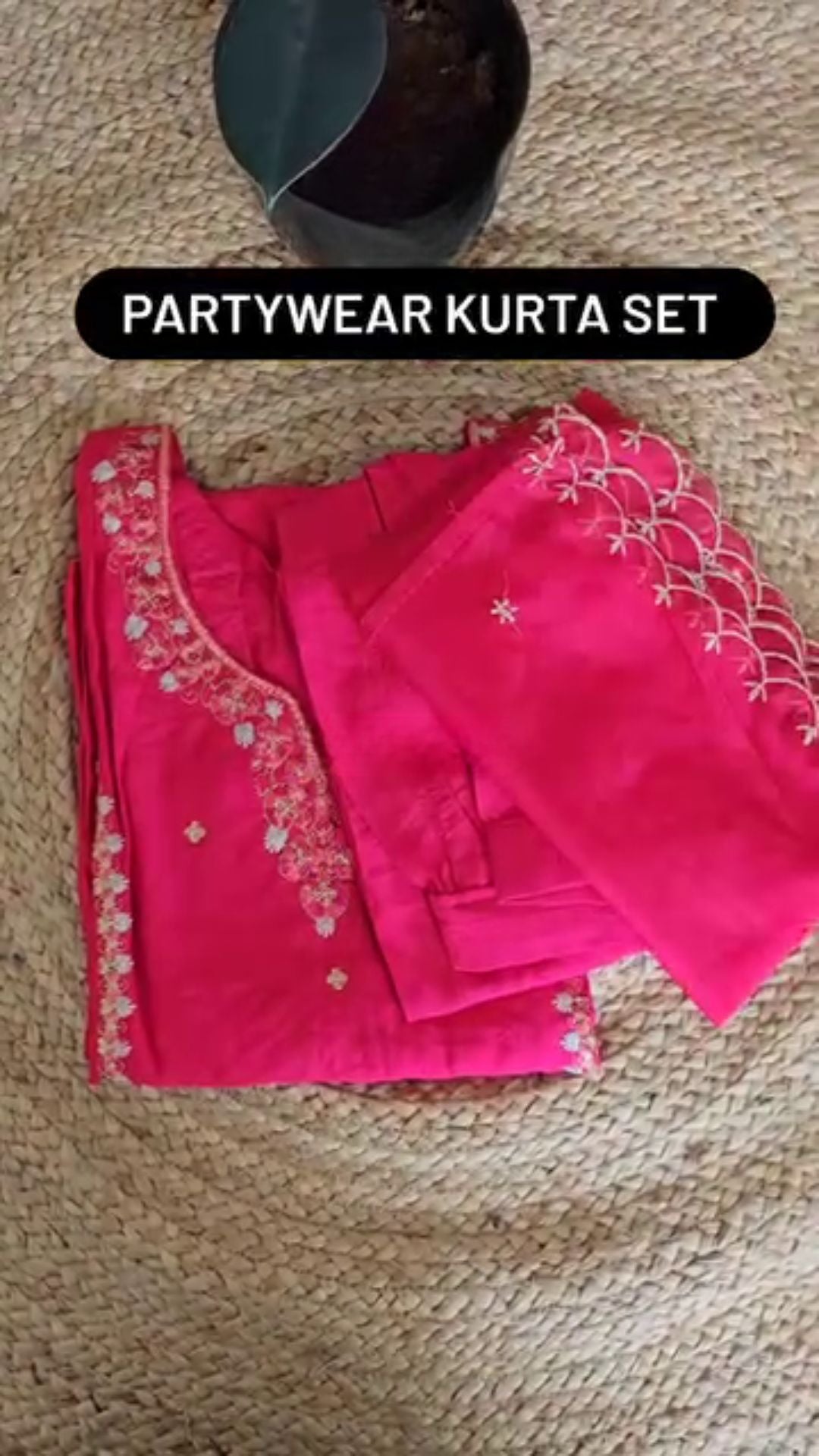 Festive Sp Daily wear Georgette Green Blue & Red Dress