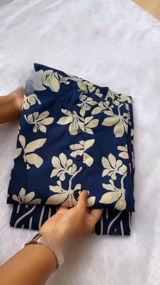 Festive Sp Daily wear Georgette Blue Dress