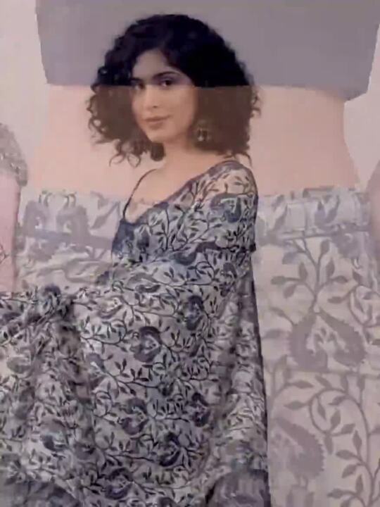 Festive Ethnic Motifs Ready to Wear Dabu Saree