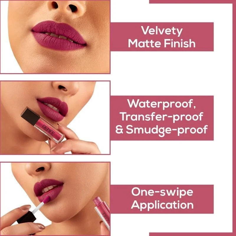 Dhamakaa Exclusive Sale RENEE Stay Forever Matte Liquid Lipstick AK1(5JN)