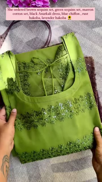 Dhamakaa Exclusive Sale Set of Designer Dress Set with Sequin work only 90/- (1AG-1.2)