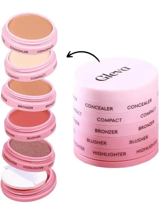 Dhamakaa Exclusive Sale Makeup Stack 5-in-1, Smooth & Blendable, Travel-Friendly Kit AK(6JN)1